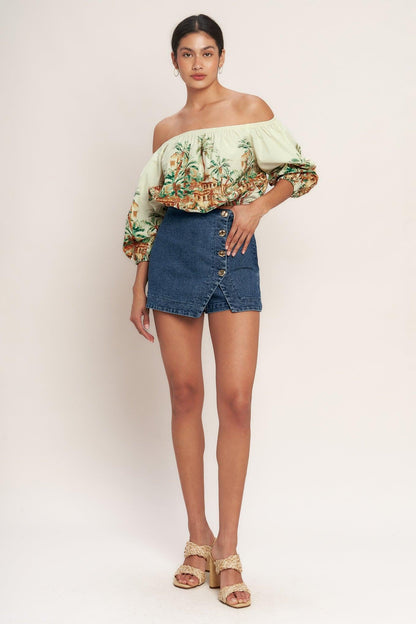 No Second Thought Denim Skirt