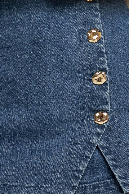 No Second Thought Denim Skirt