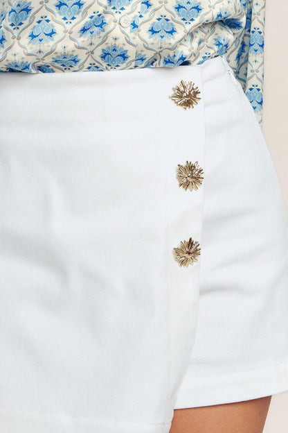 The Details Make it Woven Skort