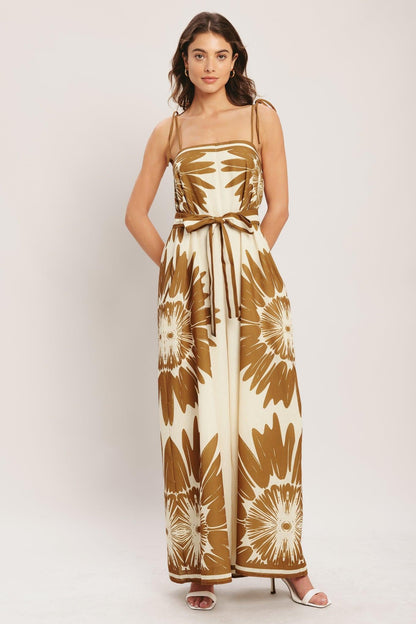 Desert Sunburst Woven Jumpsuit