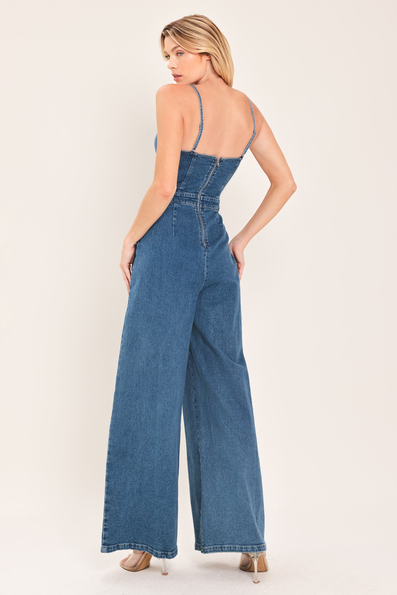 Just a Feeling Denim Jumpsuit – Zulily