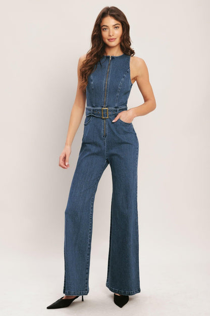Street Chic Denim Jumpsuit
