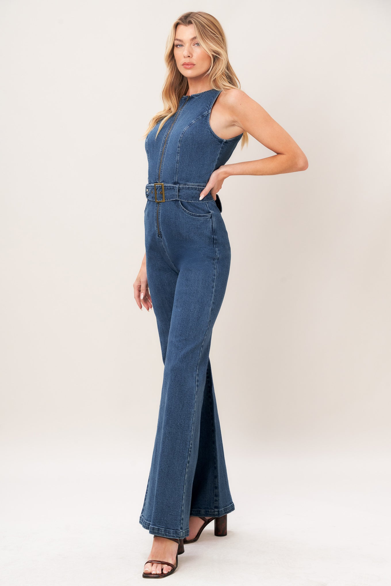Street Chic Denim Jumpsuit