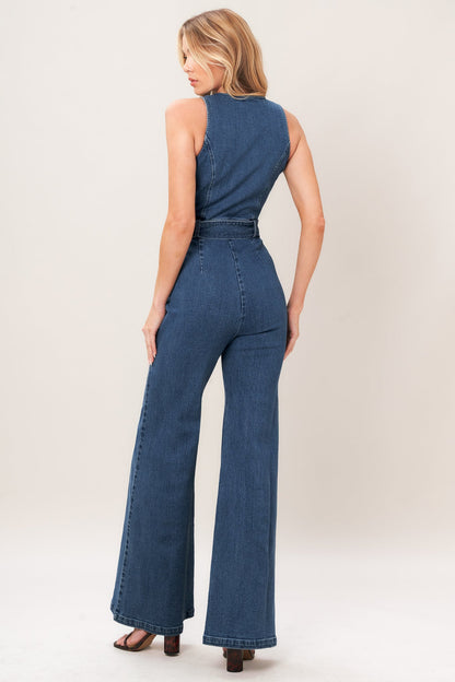 Street Chic Denim Jumpsuit