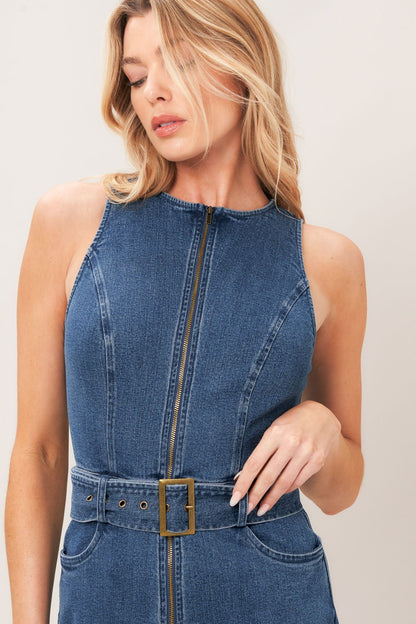 Street Chic Denim Jumpsuit