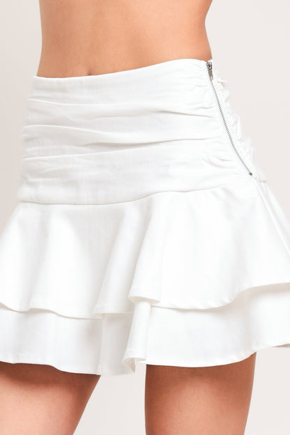 Cloud Frill Woven Skort