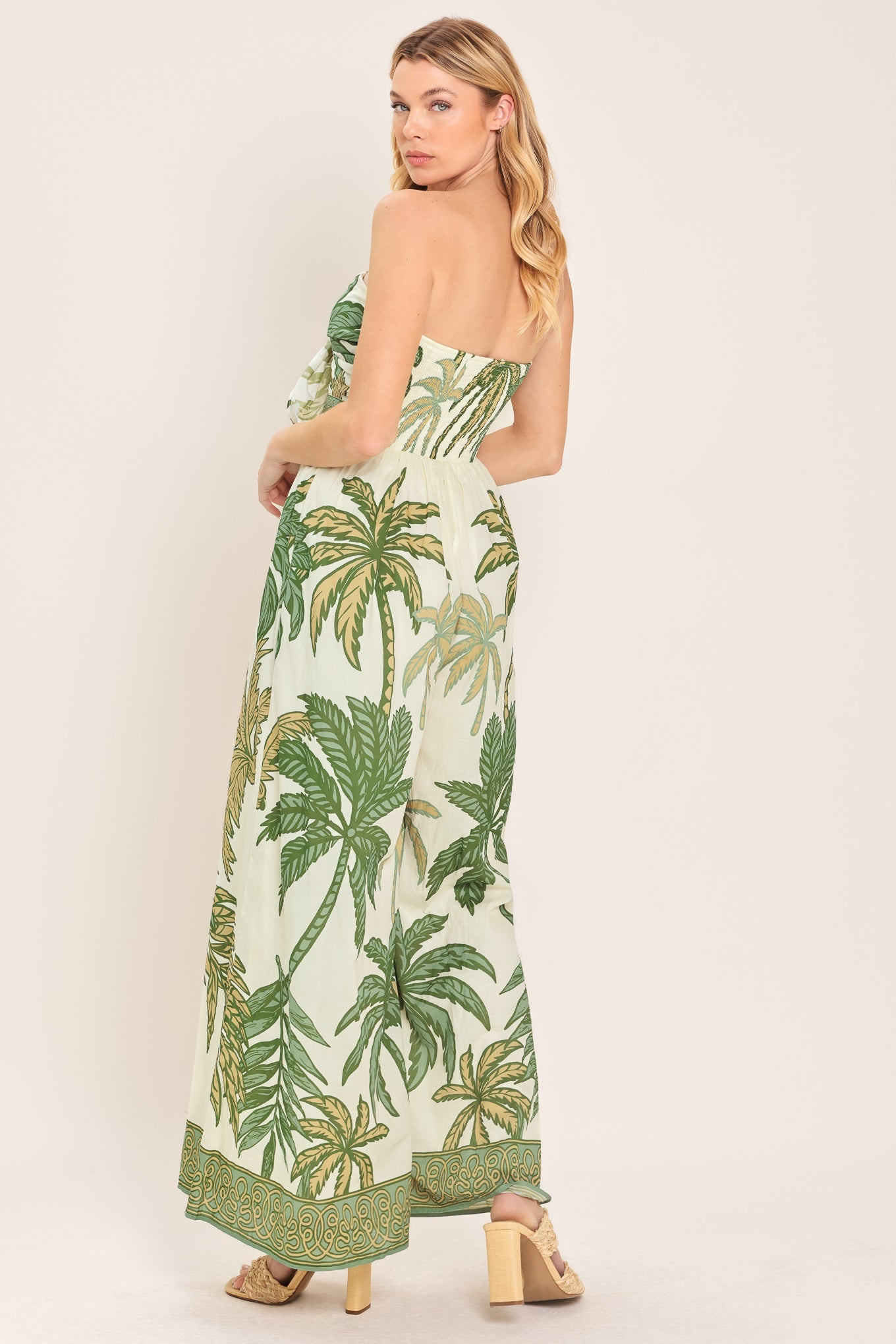 Palm Society Woven Jumpsuit