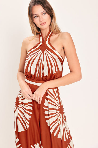 Summer Radiance Woven Jumpsuit