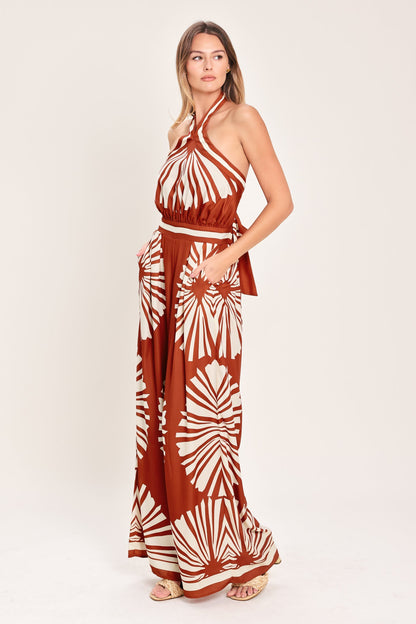 Summer Radiance Woven Jumpsuit