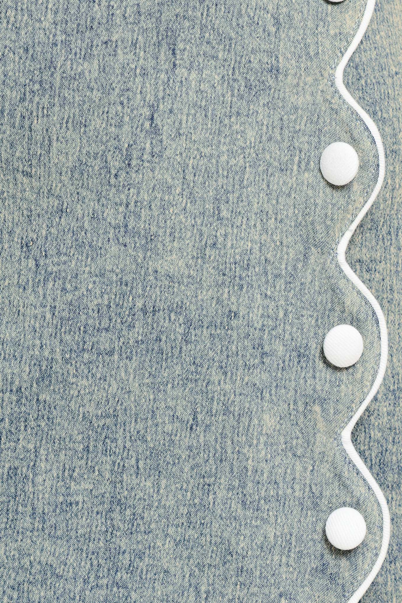 Sweet Detail Denim Skort