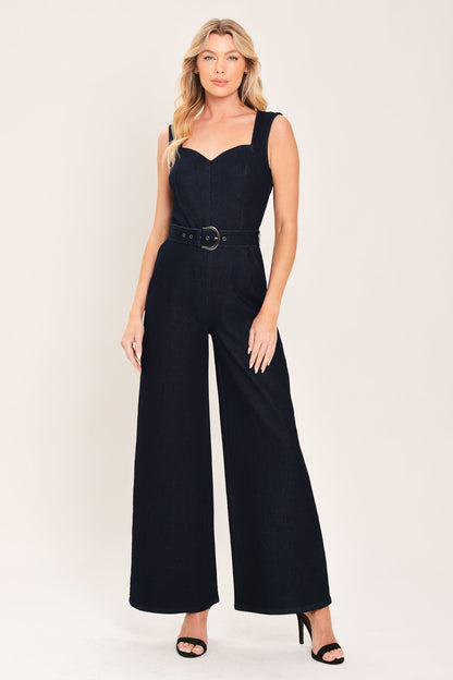 Modern Sweethear Denim Jumpsuit