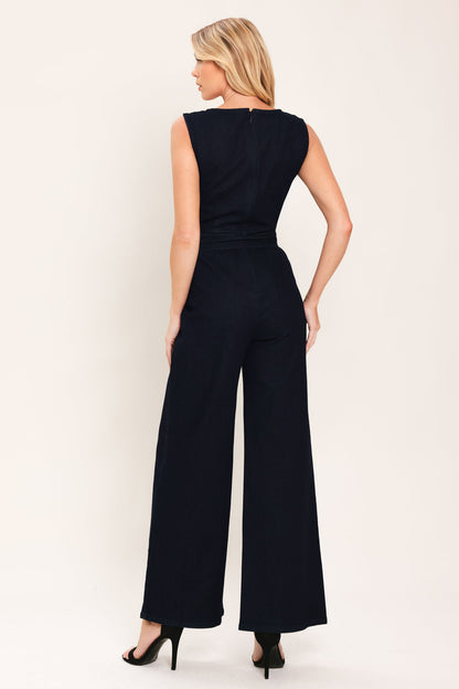 Modern Sweethear Denim Jumpsuit