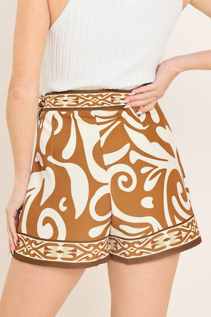 Amalfi Coast Woven Skort