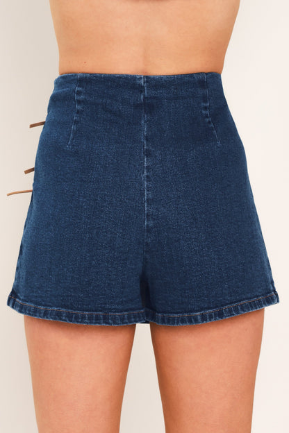 Retro Café Denim Skort