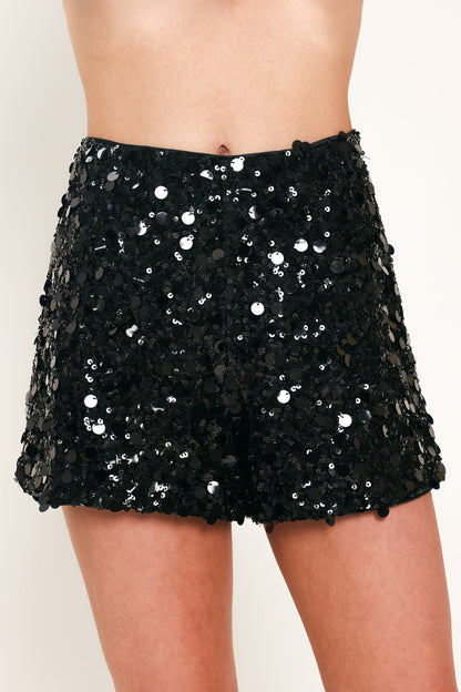 Noir Edge Black Statement Shorts