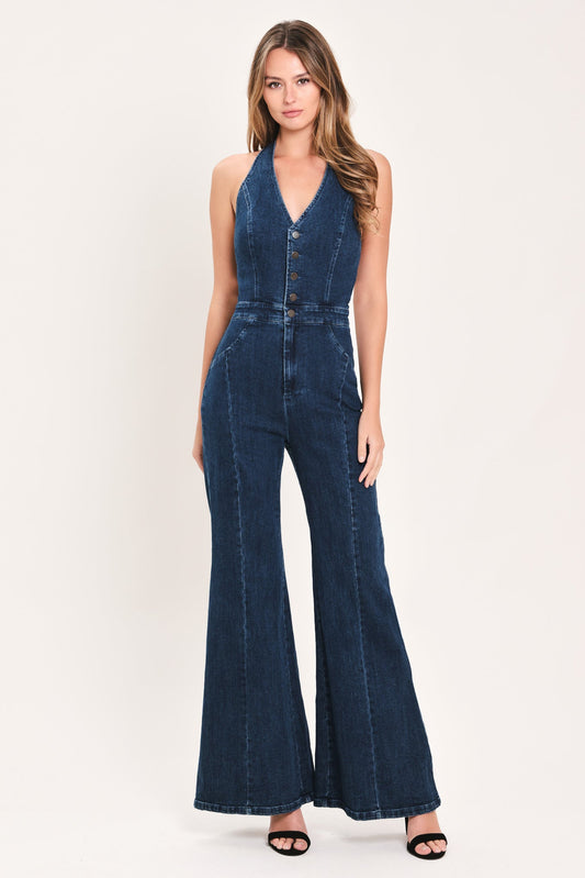 Westbound Blue Soul Denim Jumpsuit