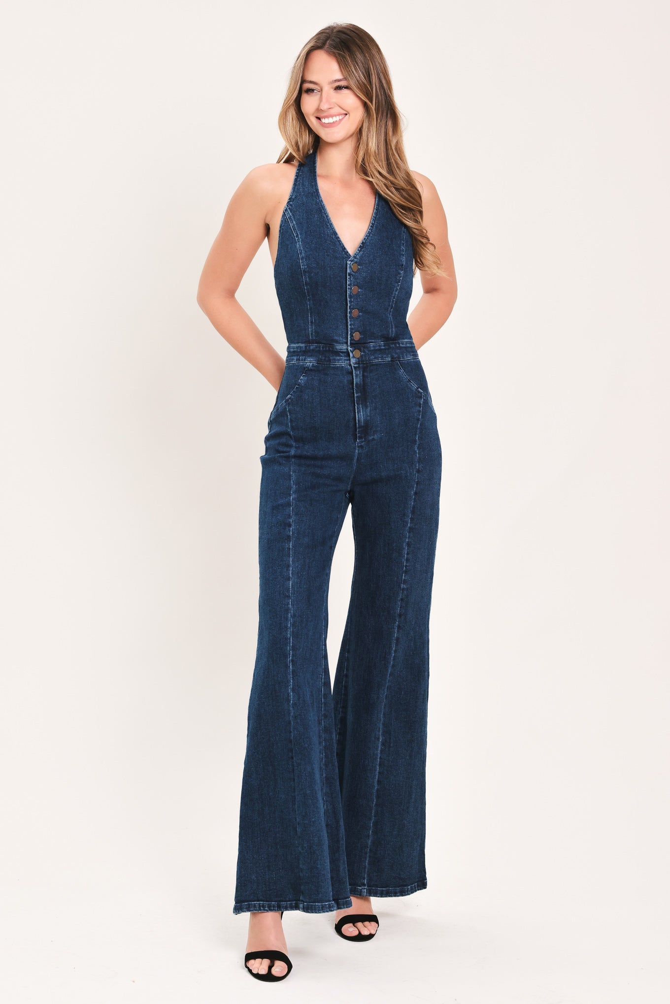 Westbound Blue Soul Denim Jumpsuit