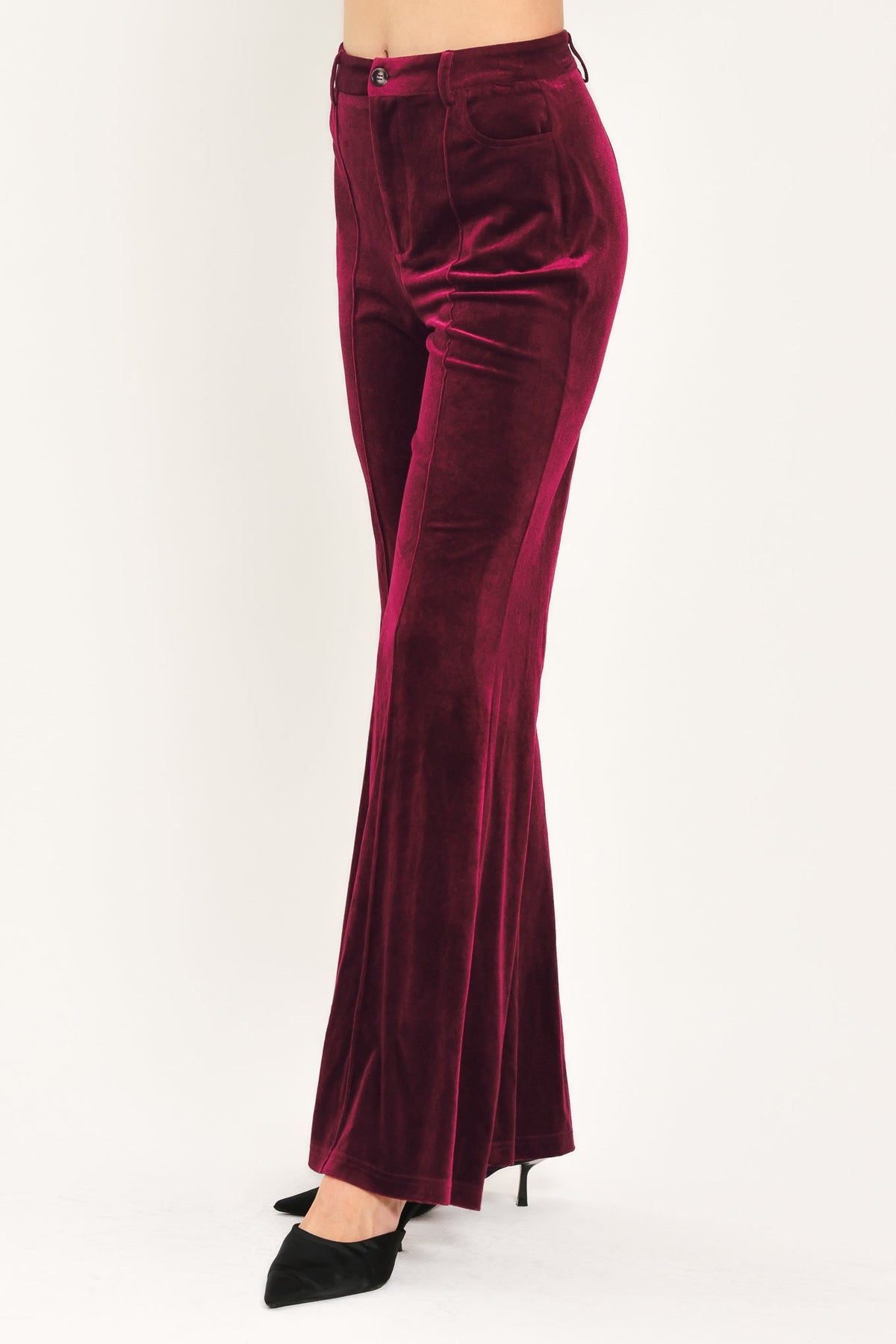Bordeaux Edge Burgundy Tailored Pants