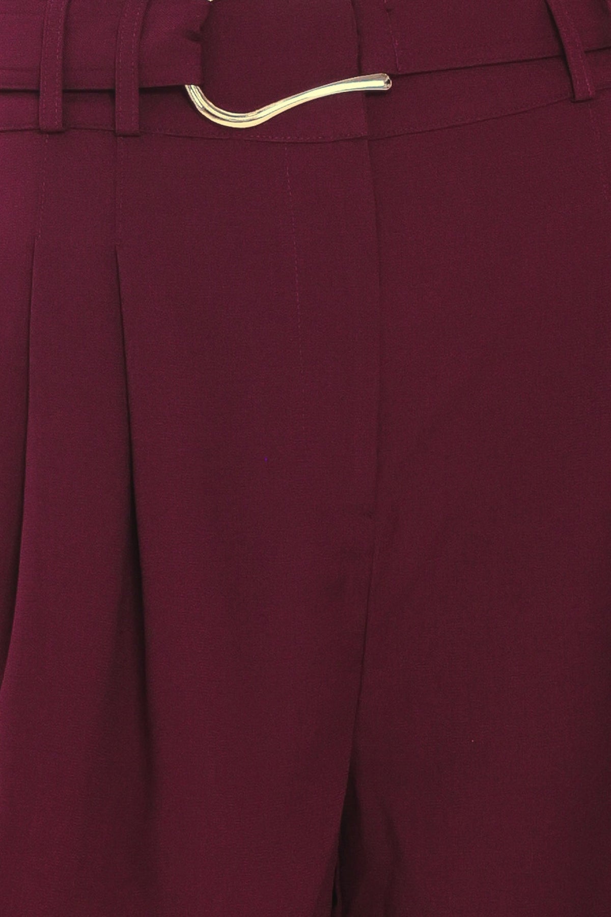 City Chic Buckle Belted Culotte Pants