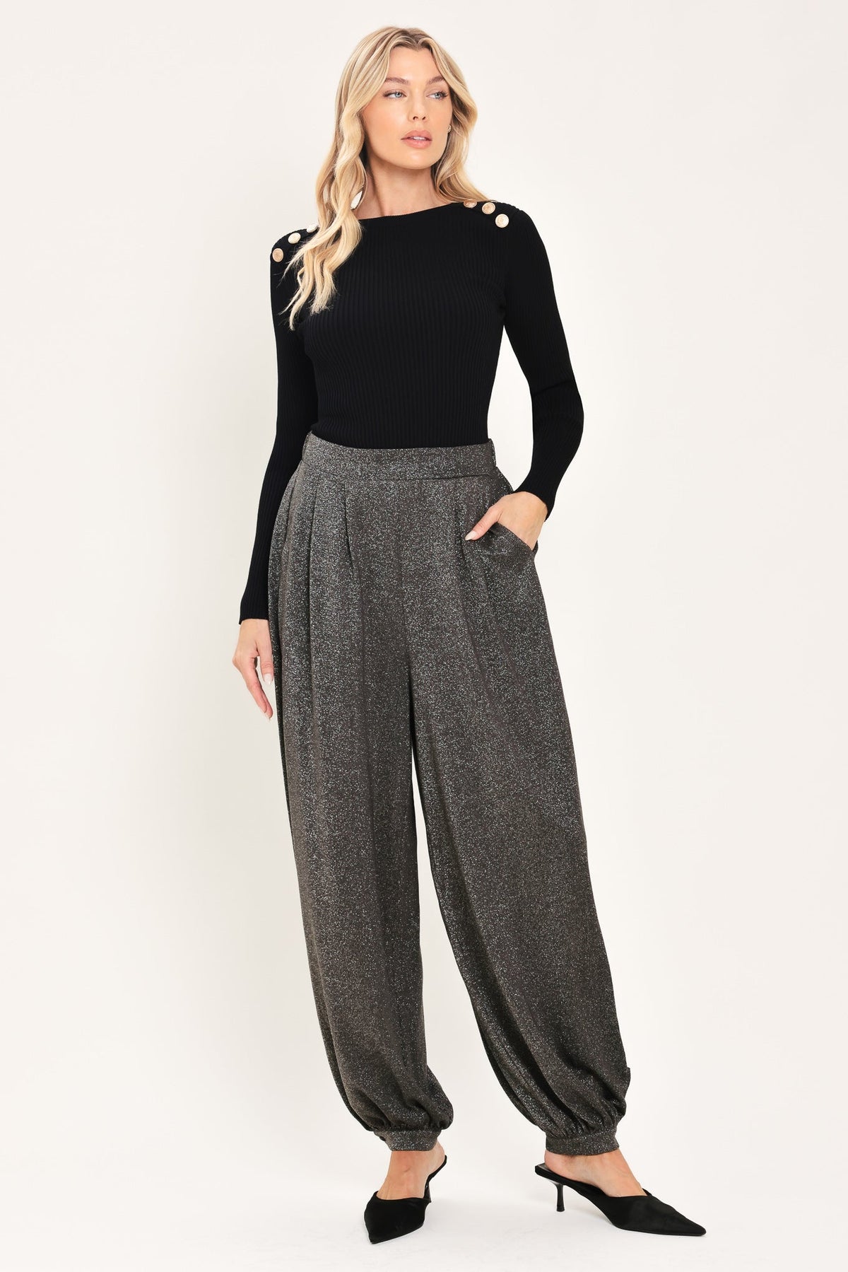 Grey Theory Grey Tailored Pants