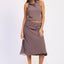 Lavender Brown Gingham