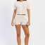 Ivory Pink Stripe