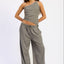 Grey Blue Stripe