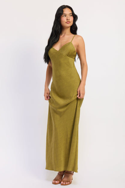 Amara Satin Maxi Dress