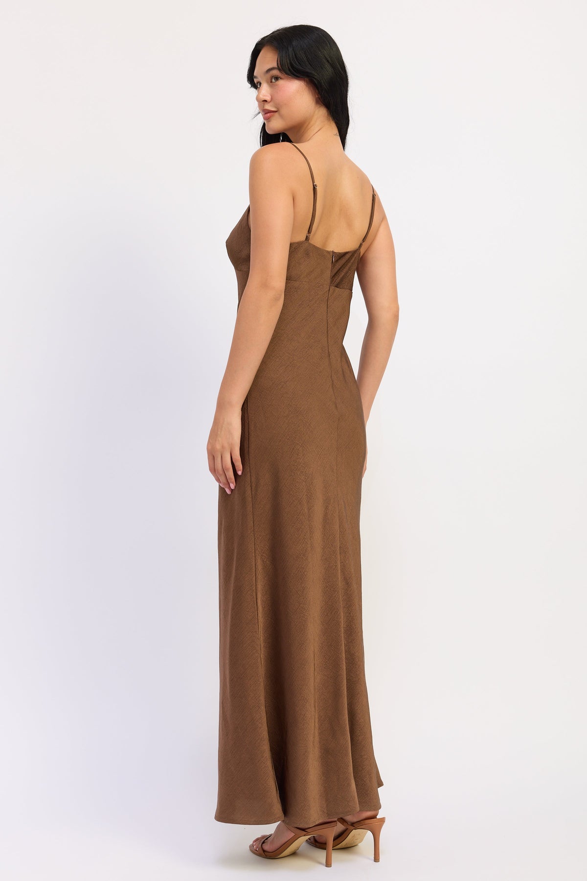 Amara Satin Maxi Dress