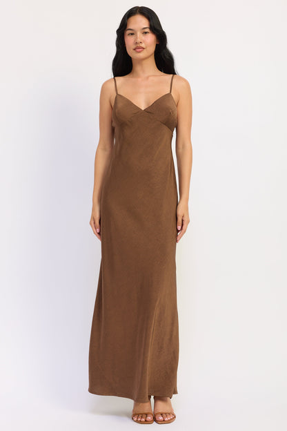 Amara Satin Maxi Dress