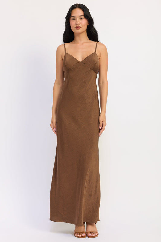 Amara Satin Maxi Dress
