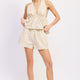 Cream Mocha Stripe