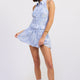 Blue Stripe Jacquard