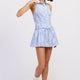 Blue Stripe Jacquard
