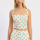Ivory Blue Polka Dot