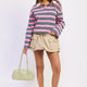 Pink Green Stripe