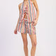 Red Navy Stripe