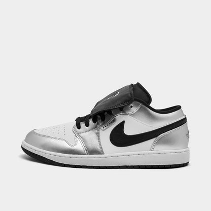 Air Jordan Men's Retro 1 Low SE - Metallic Silver/Tiempo