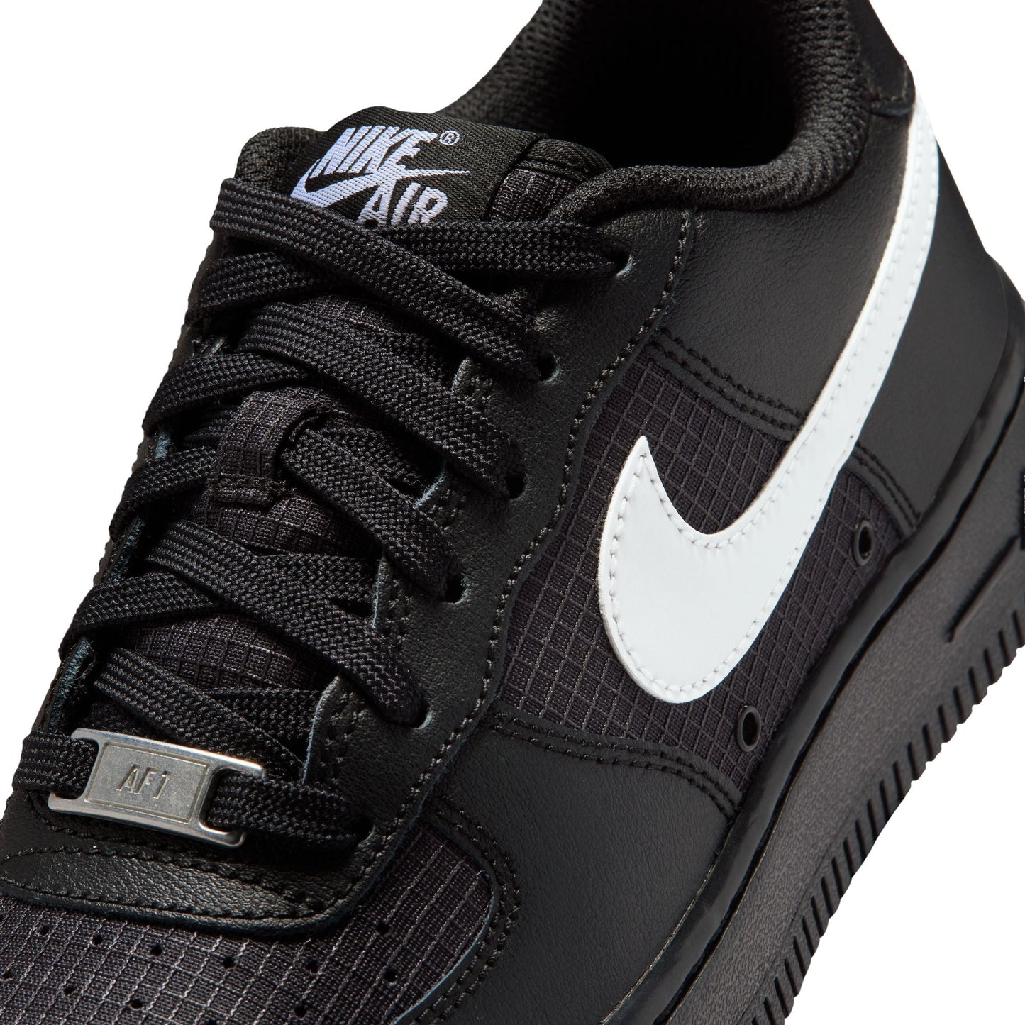 Nike Grade School Air Force 1 Low Tech Black