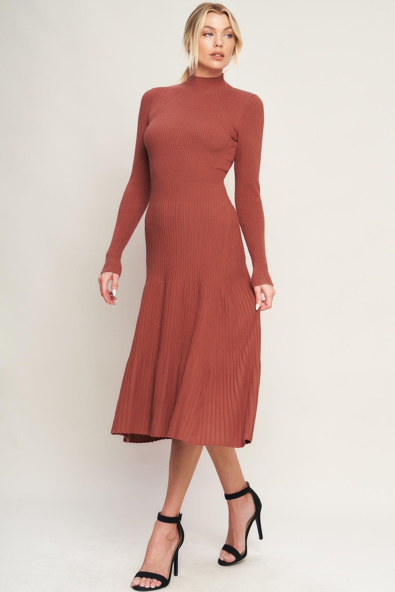 Stolen Kisses Sweater Midi Dress