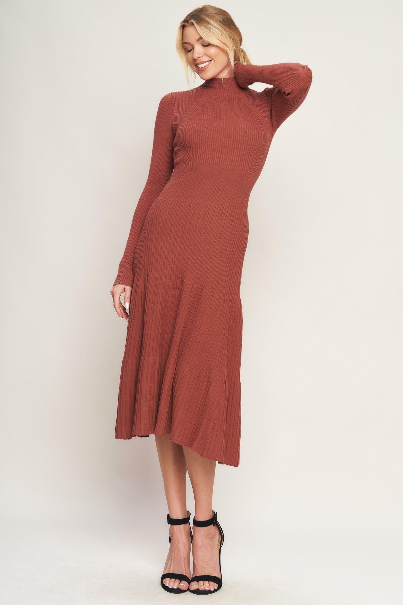 Stolen Kisses Sweater Midi Dress