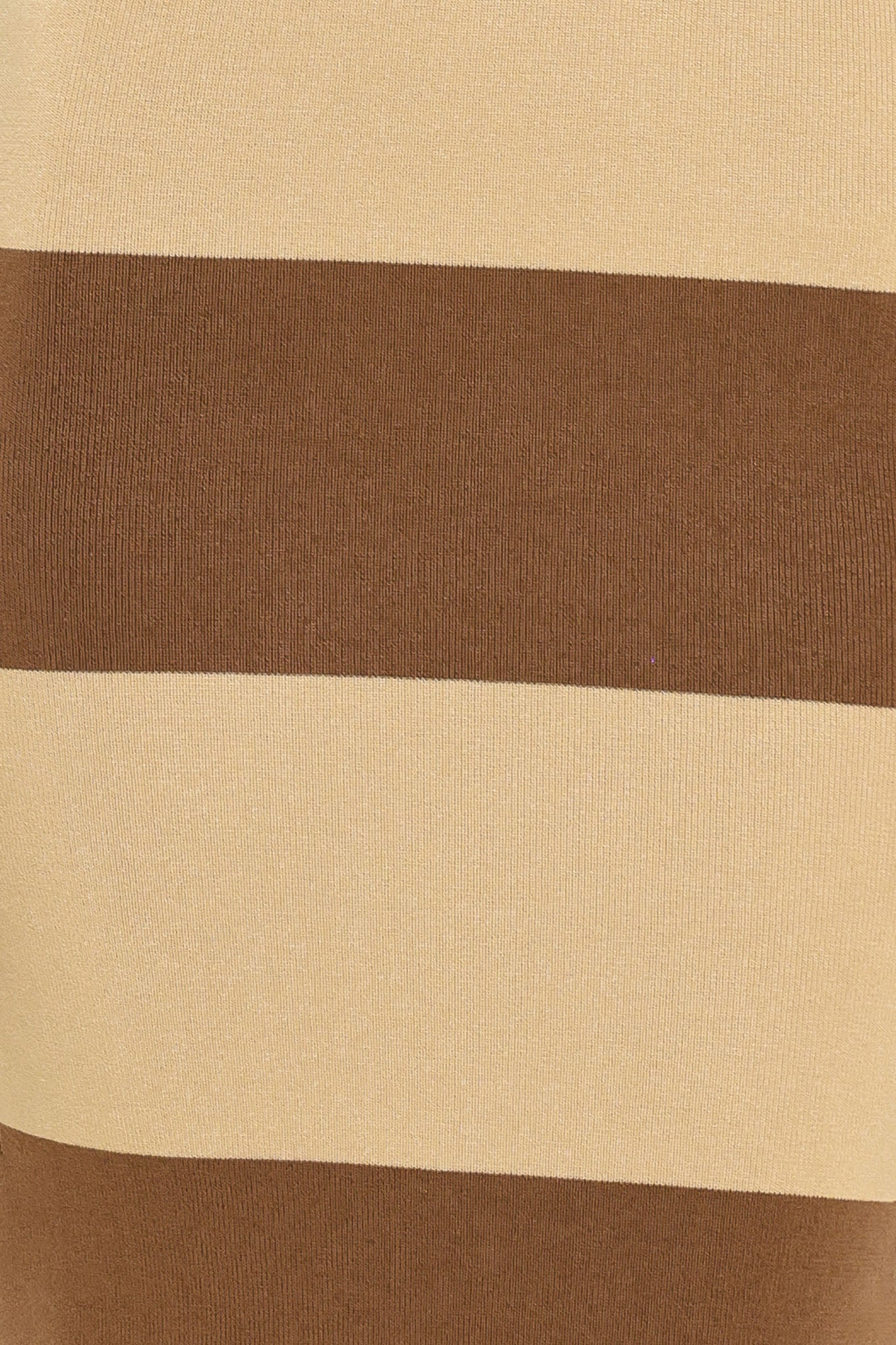 Espresso & Cream Sweater Knit Midi Dress