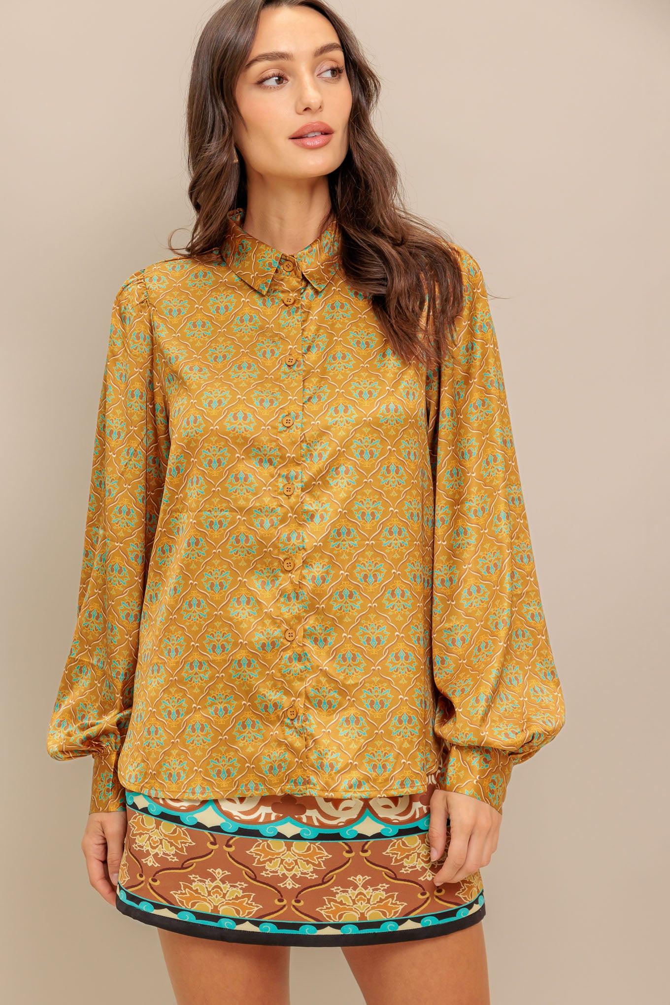 Moroccan Muse Woven Top