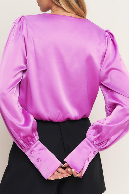 Modern Muse Orchid Woven Top