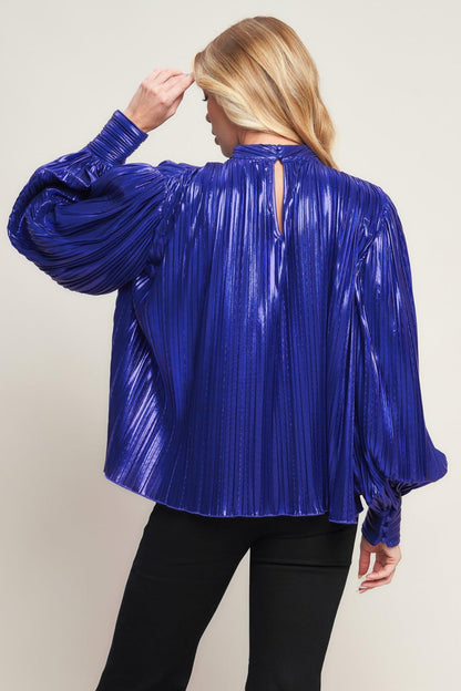 Pretty Companion Woven Foiled Top