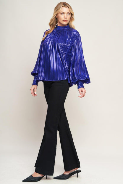 Pretty Companion Woven Foiled Top