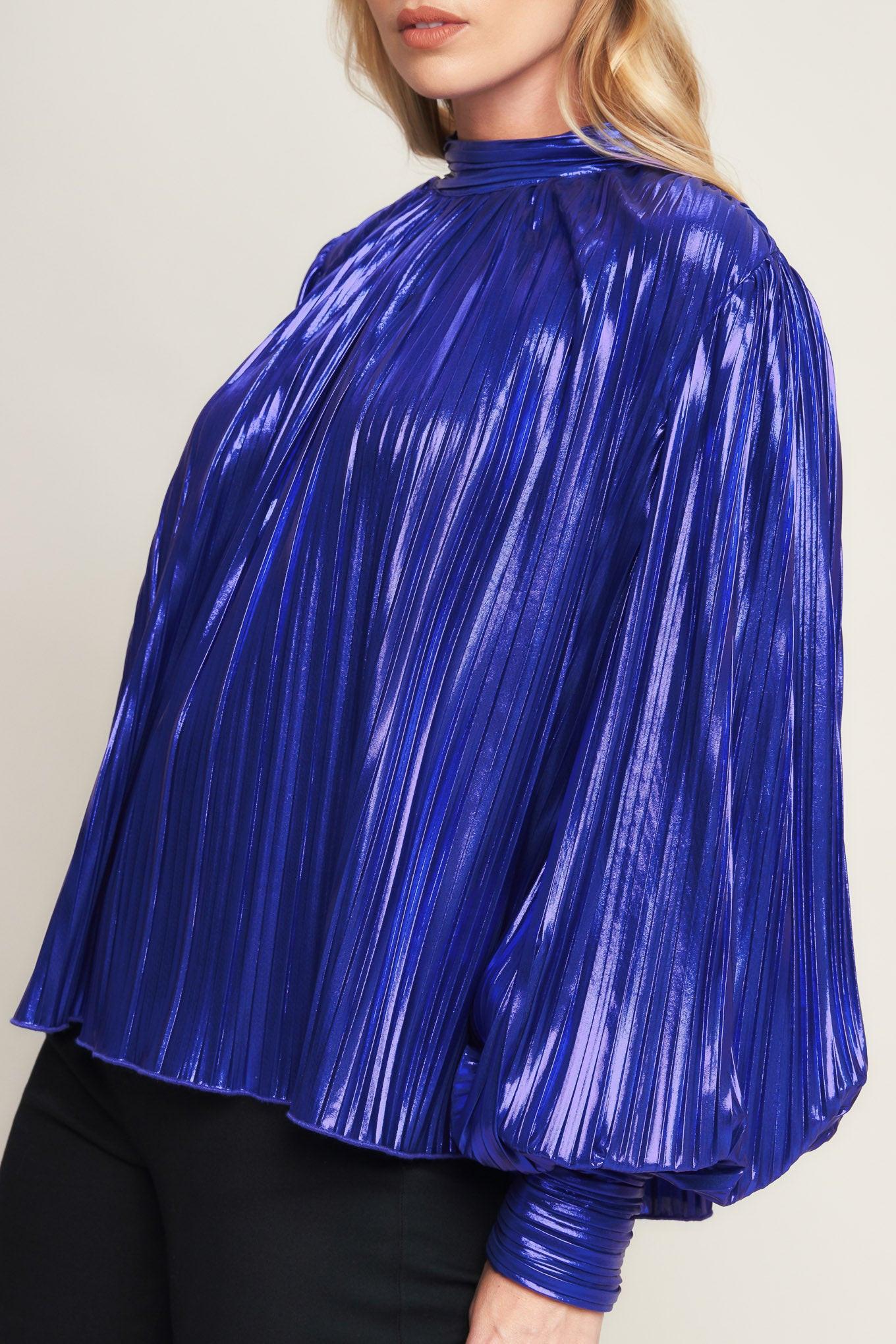 Pretty Companion Woven Foiled Top