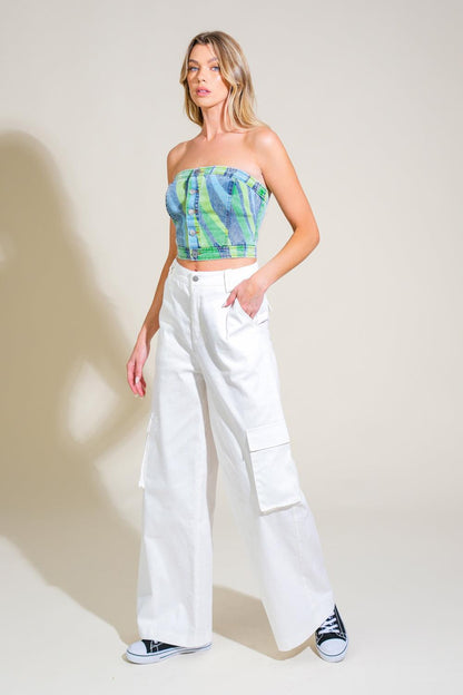 Navigating Life Denim Top