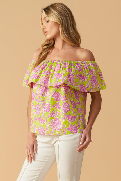 Find Me Under the Palms Woven Top