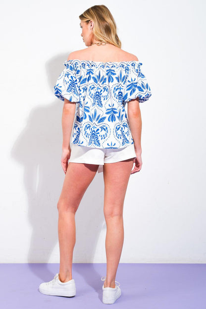 Divide and Contour Woven Top